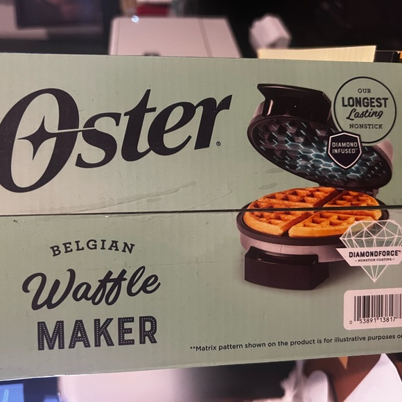 Oster Kitchen Oster Diamondforce Nonstick Coating Waffle Maker